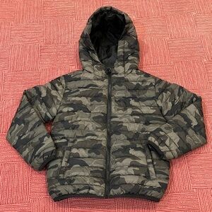 Kids size 7 - 8 years Camo Puffer Jacket